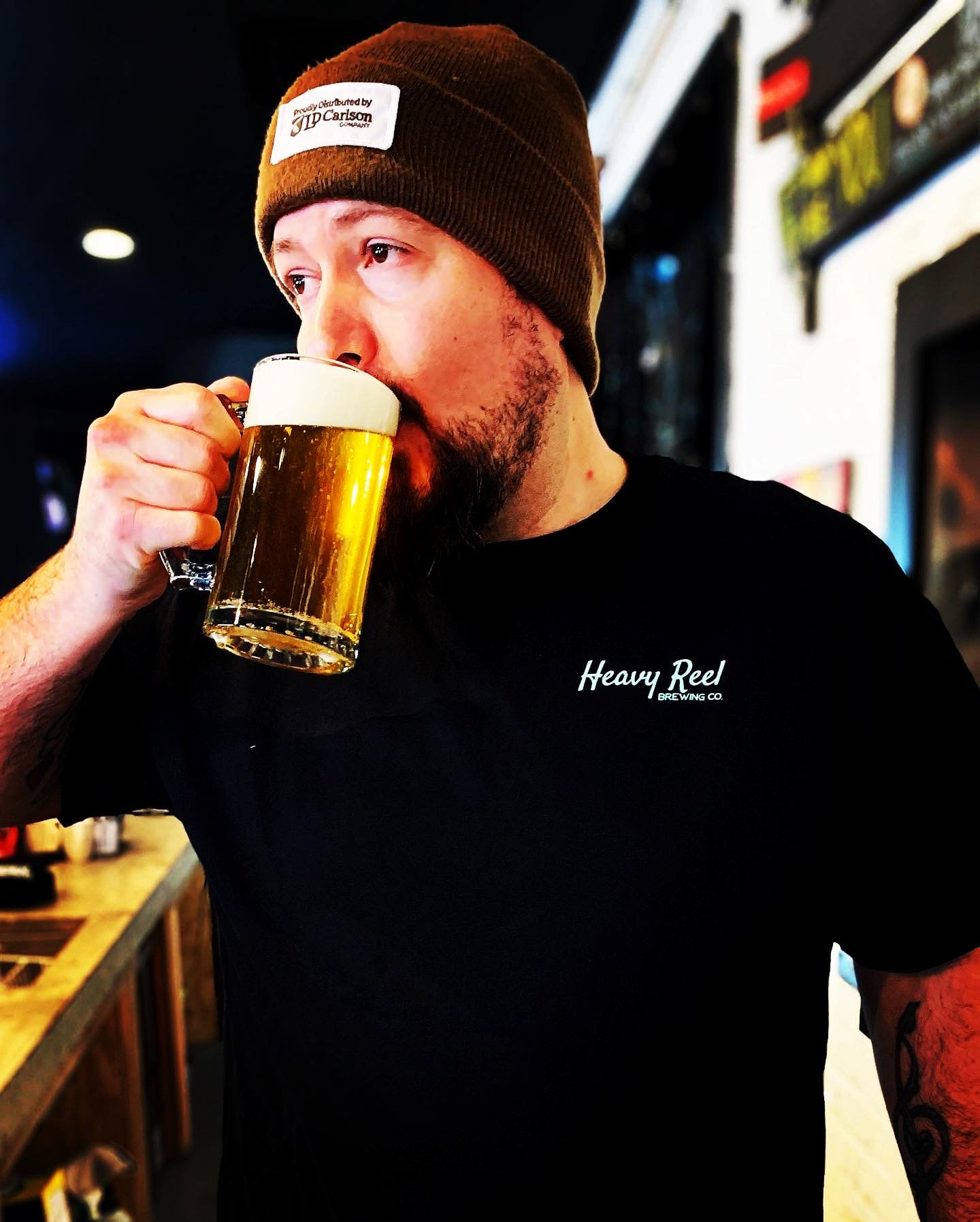 Heavy Reel brewing craft beer brewery STICKER SeaSide NJ 